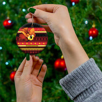Papua New Guinea Christmas Ceramic Ornament Bikpela hamamas blong dispela Krismas - Polynesian Pride