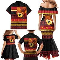 Papua New Guinea Christmas Family Matching Mermaid Dress and Hawaiian Shirt Bikpela hamamas blong dispela Krismas LT14 - Polynesian Pride
