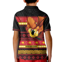 Papua New Guinea Christmas Kid Polo Shirt Bikpela hamamas blong dispela Krismas LT14 - Polynesian Pride