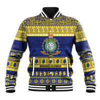 Niue Christmas Baseball Jacket Monuina e Kilisimasi Hiapo Motifs - Polynesian Pride