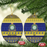 Niue Christmas Ceramic Ornament Monuina e Kilisimasi Hiapo Motifs - Polynesian Pride