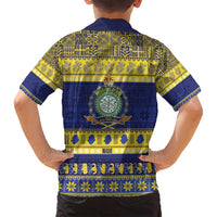 Niue Christmas Family Matching Tank Maxi Dress and Hawaiian Shirt Monuina e Kilisimasi Hiapo Motifs LT14 - Polynesian Pride