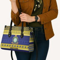 Niue Christmas Leather Bag Monuina e Kilisimasi Hiapo Motifs - Polynesian Pride