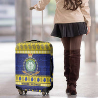 Niue Christmas Luggage Cover Monuina e Kilisimasi Hiapo Motifs LT14 - Polynesian Pride