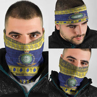 Niue Christmas Neck Gaiter Monuina e Kilisimasi Hiapo Motifs - Polynesian Pride
