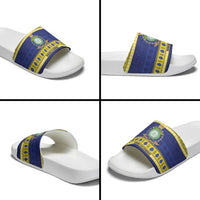 Niue Christmas Slide Sandals Monuina e Kilisimasi Hiapo Motifs LT14 - Polynesian Pride