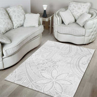 Tapu Fanau Ia Niue Area Rug Happy White Sunday Unique Hiapo - Polynesian Pride