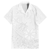 Tapu Fanau Ia Niue Family Matching Mermaid Dress and Hawaiian Shirt Happy White Sunday Unique Hiapo LT14 Dad's Shirt - Short Sleeve White - Polynesian Pride