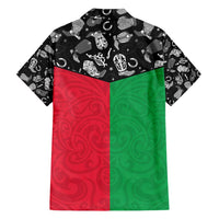 Vanuatu Cowboy Family Matching Long Sleeve Bodycon Dress and Hawaiian Shirt Cowboy Symbols Split Stylized - Polynesian Pride