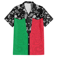 Vanuatu Cowboy Family Matching Off The Shoulder Long Sleeve Dress and Hawaiian Shirt Cowboy Symbols Split Stylized LT14 Dad's Shirt - Short Sleeve Green - Polynesian Pride