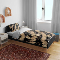 Vanuatu Cowboy Bedding Set Seamless Straw Hats Hibiscus - Polynesian Pride