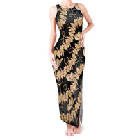 Vanuatu Cowboy Tank Maxi Dress Seamless Straw Hats Hibiscus - Polynesian Pride