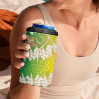 Vanuatu Cowboy 4 in 1 Can Cooler Tumbler Straw Hats Hibiscus With Sand Drawing LT14 - Polynesian Pride
