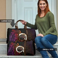 Vanuatu Boar Cowboy Travel Bag Tusk Gradient Polynesian Pattern - Polynesian Pride