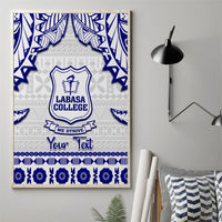 Personalised Fiji Labasa College Canvas Wall Art Fijian Tapa Pattern LT14 - Polynesian Pride