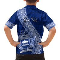 Personalised Fiji Queen Victoria School Family Matching Summer Maxi Dress and Hawaiian Shirt Fijian Tapa Pattern LT14 - Polynesian Pride