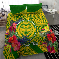 Personalised Leone High School Bedding Set American Samoa Schools Polynesian Tropical Flowers LT14 - Polynesian Pride
