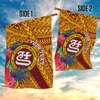 Personalised Tafuna High School Garden Flag American Samoa Schools Polynesian Tropical Flowers LT14 - Polynesian Pride