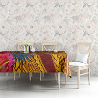 Personalised Tafuna High School Tablecloth American Samoa Schools Polynesian Tropical Flowers LT14 - Polynesian Pride