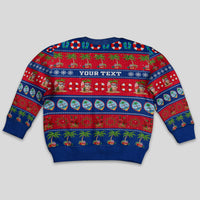 Personalised Guam Christmas Kid Ugly Christmas Sweater Felis Pasgua LT14 - Polynesian Pride