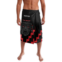 Personalised Toitu Te Tiriti Mana Maori Motuhake Lavalava Aotearoa Haka Face Mix Poutama Art
