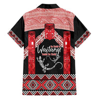 Toitu Te Tiriti O Waitangi Family Matching Off Shoulder Maxi Dress and Hawaiian Shirt Maori Wharenui With Taniko Motifs LT14 - Polynesian Pride