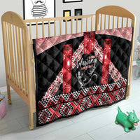 Toitu Te Tiriti O Waitangi Quilt Maori Wharenui With Taniko Motifs LT14 - Polynesian Pride