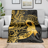 Polynesia Bone Cancer Awareness Blanket Fight Warriors