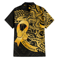 Polynesia Bone Cancer Awareness Hawaiian Shirt Fight Warriors LT14 - Polynesian Pride