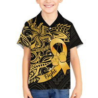 Polynesia Bone Cancer Awareness Hawaiian Shirt Fight Warriors LT14 - Polynesian Pride