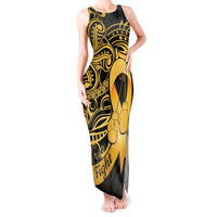 Polynesia Bone Cancer Awareness Tank Maxi Dress Fight Warriors