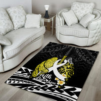 Polynesia World Lung Cancer Day Area Rug Faith Hope Love