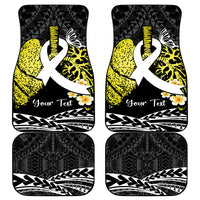 Polynesia World Lung Cancer Day Car Mats Faith Hope Love