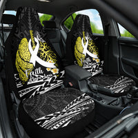Polynesia World Lung Cancer Day Car Seat Cover Faith Hope Love
