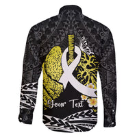 Personalised Polynesia World Lung Cancer Day Family Matching Tank Maxi Dress and Hawaiian Shirt Faith Hope Love