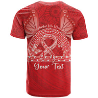 Personalised In September We Wear Red T Shirt Polynesia Blood Cancer Awareness LT14 - Polynesian Pride