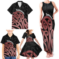New Zealand Mangopare Tamanako Family Matching Tank Maxi Dress and Hawaiian Shirt Aotearoa Maori LT14 - Polynesian Pride
