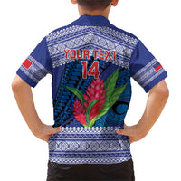 Custom Samoa Rugby Family Matching Short Sleeve Bodycon Dress and Hawaiian Shirt 2024 Go Champions Samoan Gingers LT14 - Polynesian Pride