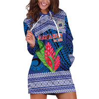 Custom Samoa Rugby Hoodie Dress 2024 Go Champions Samoan Gingers LT14 Blue - Polynesian Pride