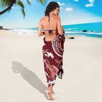 Blood Gold Polynesia Sarong Polynesian Frangipani With Sea Turtles