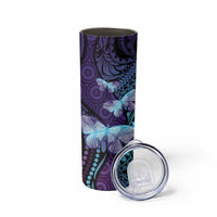 You Matter Suicide Prevention Awareness Skinny Tumbler Butterfly Aboriginal Mix Polynesian Pattern LT14 - Polynesian Pride