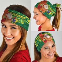 Cook Islands Christmas Neck Gaiter Surfing Santa Mere Kiritimiti - Polynesian Pride