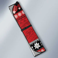 French Polynesia Christmas Auto Sun Shade Tiare Chilling Santa Oaoa I teie Noera LT14 - Polynesian Pride