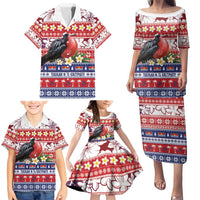 Kiribati Christmas Family Matching Puletasi and Hawaiian Shirt Frigatebird Santa Tekeraoi n te Kiritimati LT14 - Polynesian Pride