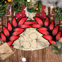 Samoa Siapo Tree Skirt Tapa Pattern Mix Ula Fala Hibiscus LT14 - Polynesian Pride