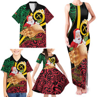 Vanuatu Christmas Family Matching Tank Maxi Dress and Hawaiian Shirt Vanuatuan Conch Shell - Meri Krismas! LT14 - Polynesian Pride