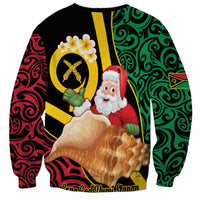 Vanuatu Christmas Sweatshirt Vanuatuan Conch Shell - Meri Krismas!