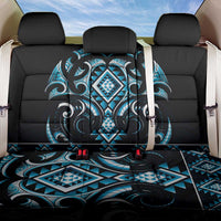 Blue Ngaru Taniko With Aotearoa Maori Tattoo Back Car Seat Cover LT14 One Size Blue - Polynesian Pride
