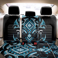 Blue Ngaru Taniko With Aotearoa Maori Tattoo Back Car Seat Cover LT14 - Polynesian Pride