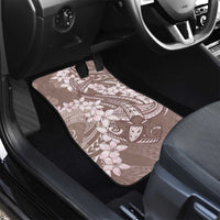 Polynesia Hammerhead Shark Tattoo With Plumeria Lei Car Mats